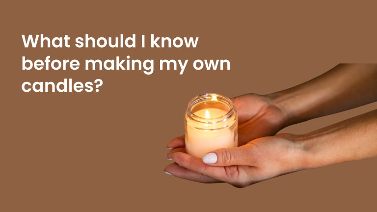 What should I know before making my own candles?